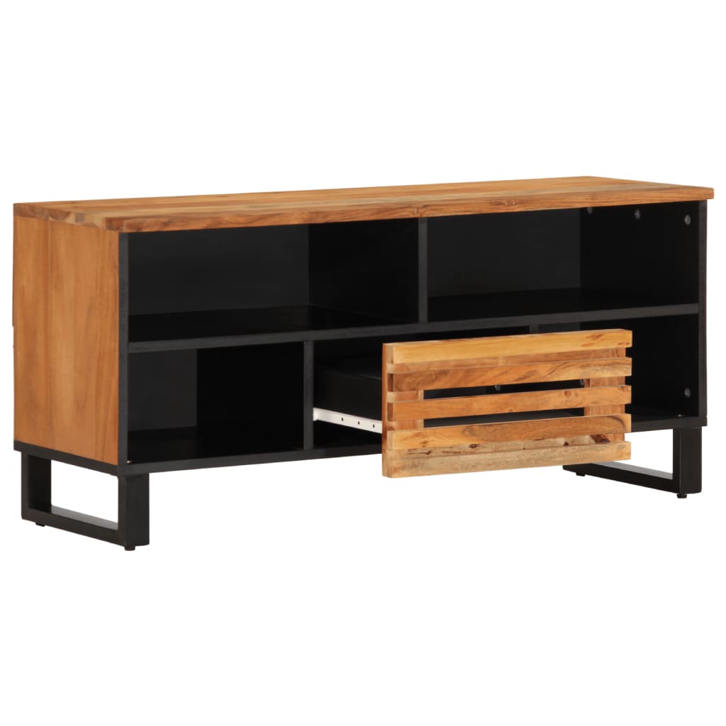 vidaXL Tv-meubel 100x34x46 cm massief ruw mangohout