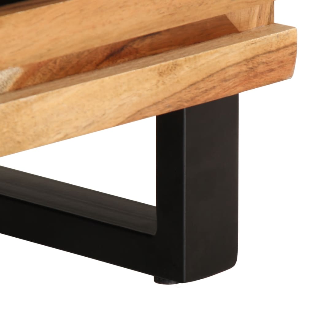 vidaXL Tv-meubel 80x34x46 cm massief acaciahout