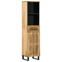 vidaXL Dressoir 38x34x160 cm massief ruw mangohout