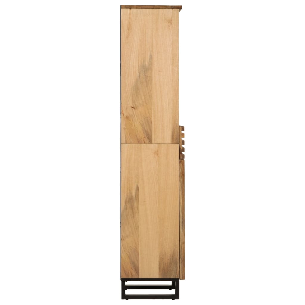 vidaXL Dressoir 38x34x160 cm massief ruw mangohout