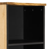 vidaXL Dressoir 38x34x160 cm massief ruw mangohout