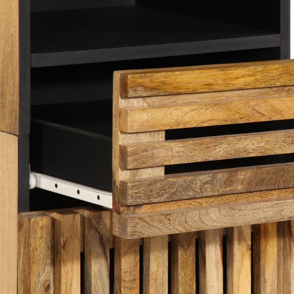 vidaXL Dressoir 38x34x160 cm massief ruw mangohout