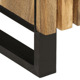 vidaXL Dressoir 38x34x160 cm massief ruw mangohout