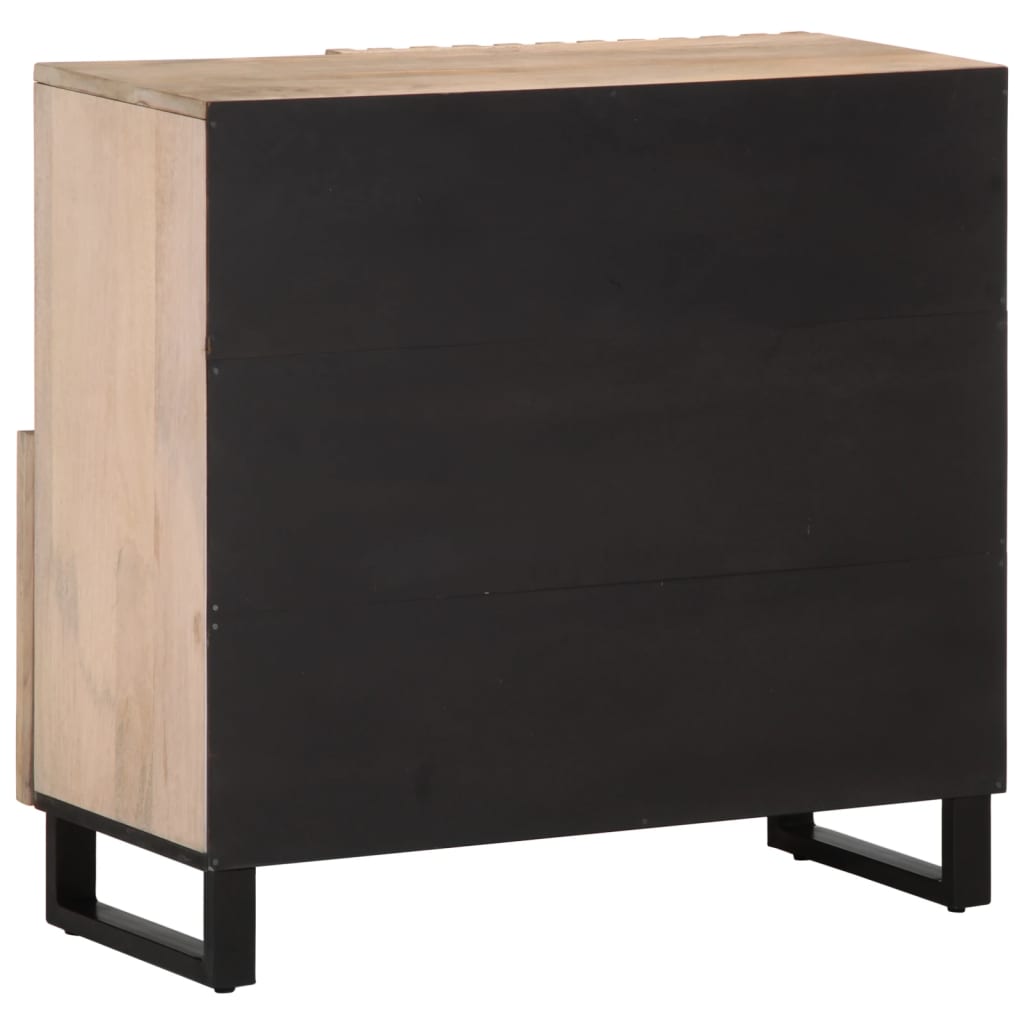 vidaXL Dressoir 80x34x75 cm massief mangohout