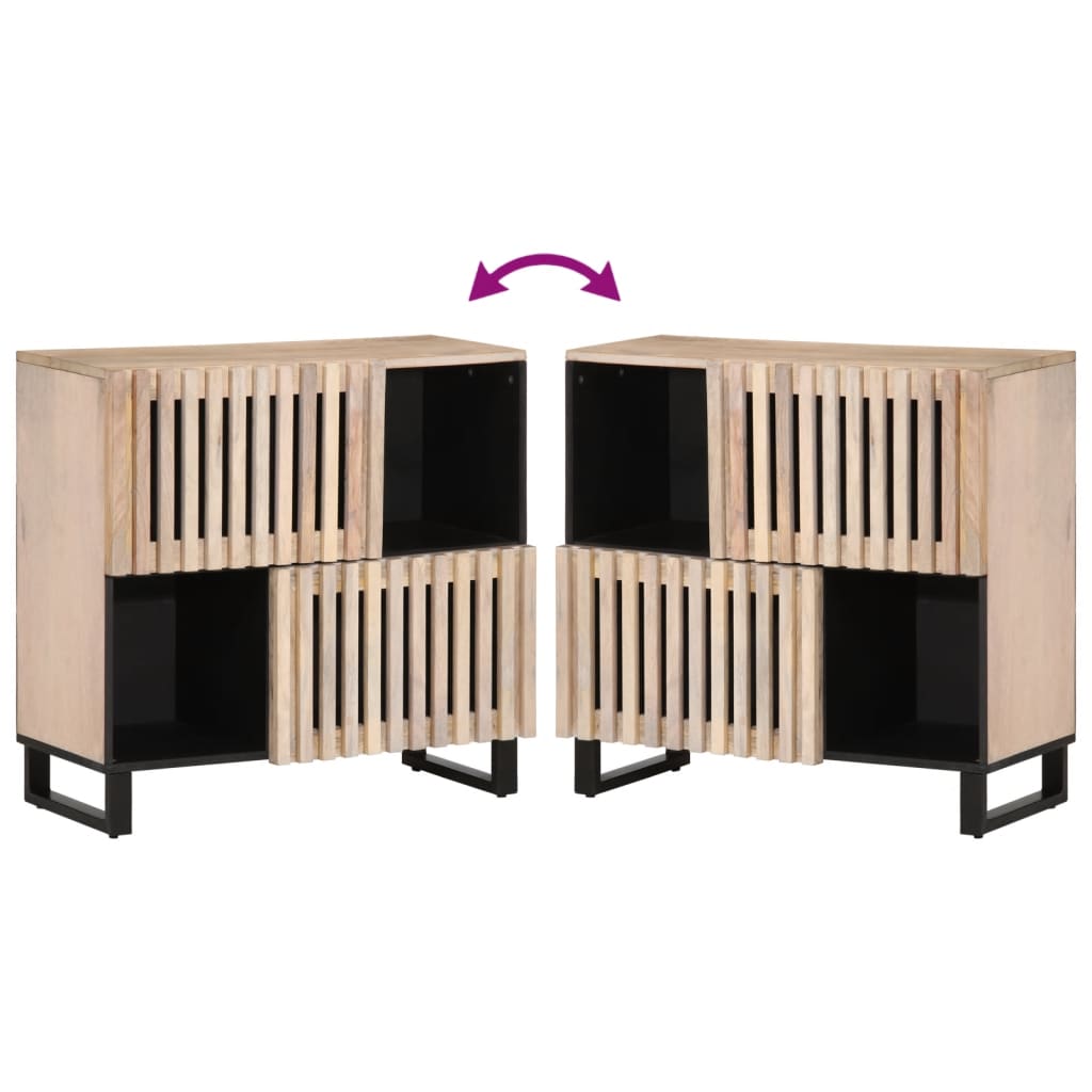 vidaXL Dressoir 80x34x75 cm massief mangohout