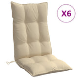 vidaXL Stoelkussens 2 st hoge rug oxford stof antracietkleurig