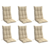 vidaXL Stoelkussens 2 st hoge rug oxford stof antracietkleurig