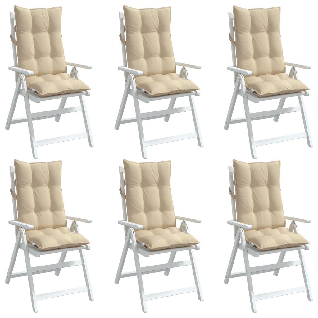 vidaXL Stoelkussens 2 st hoge rug oxford stof antracietkleurig