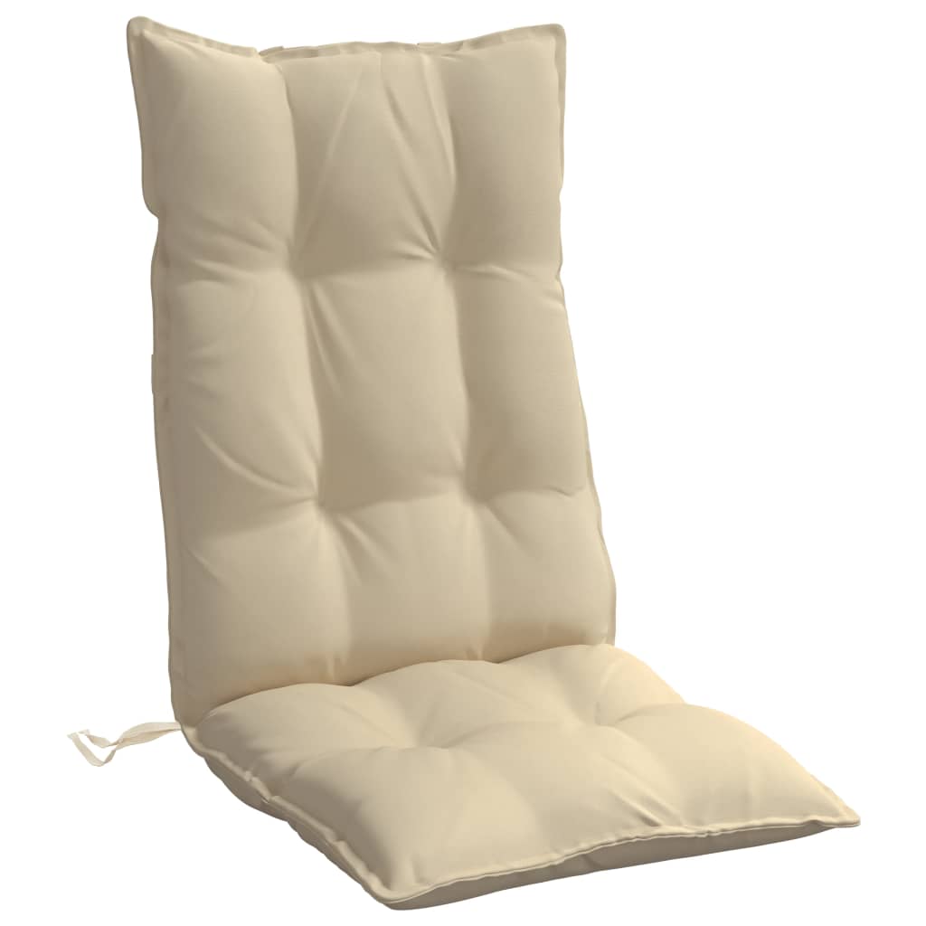 vidaXL Stoelkussens 2 st hoge rug oxford stof antracietkleurig