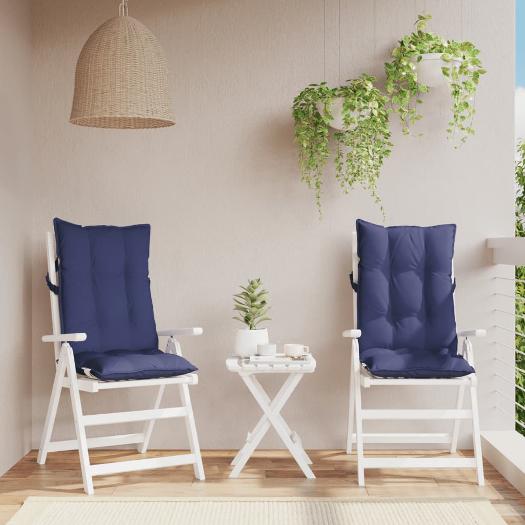 vidaXL Stoelkussens 2 st hoge rug oxford stof antracietkleurig