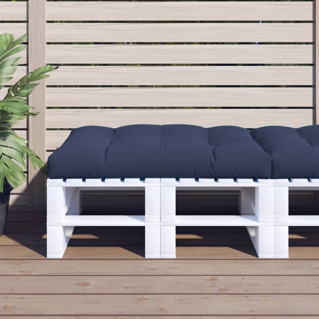 vidaXL Palletkussen 50x50x12 cm stof antracietkleurig