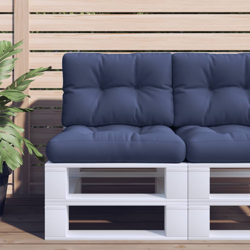 vidaXL Palletkussen 50x40x12 cm stof antracietkleurig