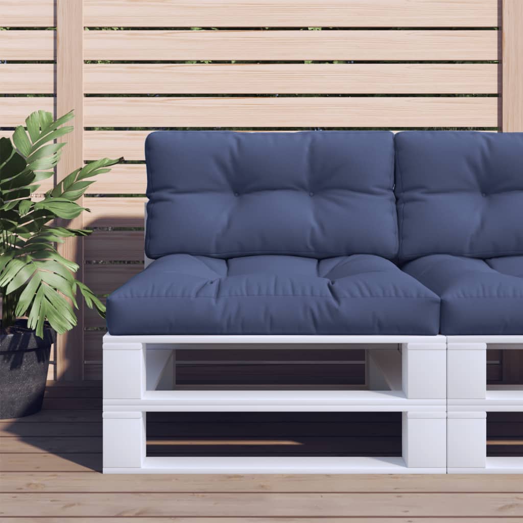 vidaXL Palletkussen 50x40x12 cm stof antracietkleurig