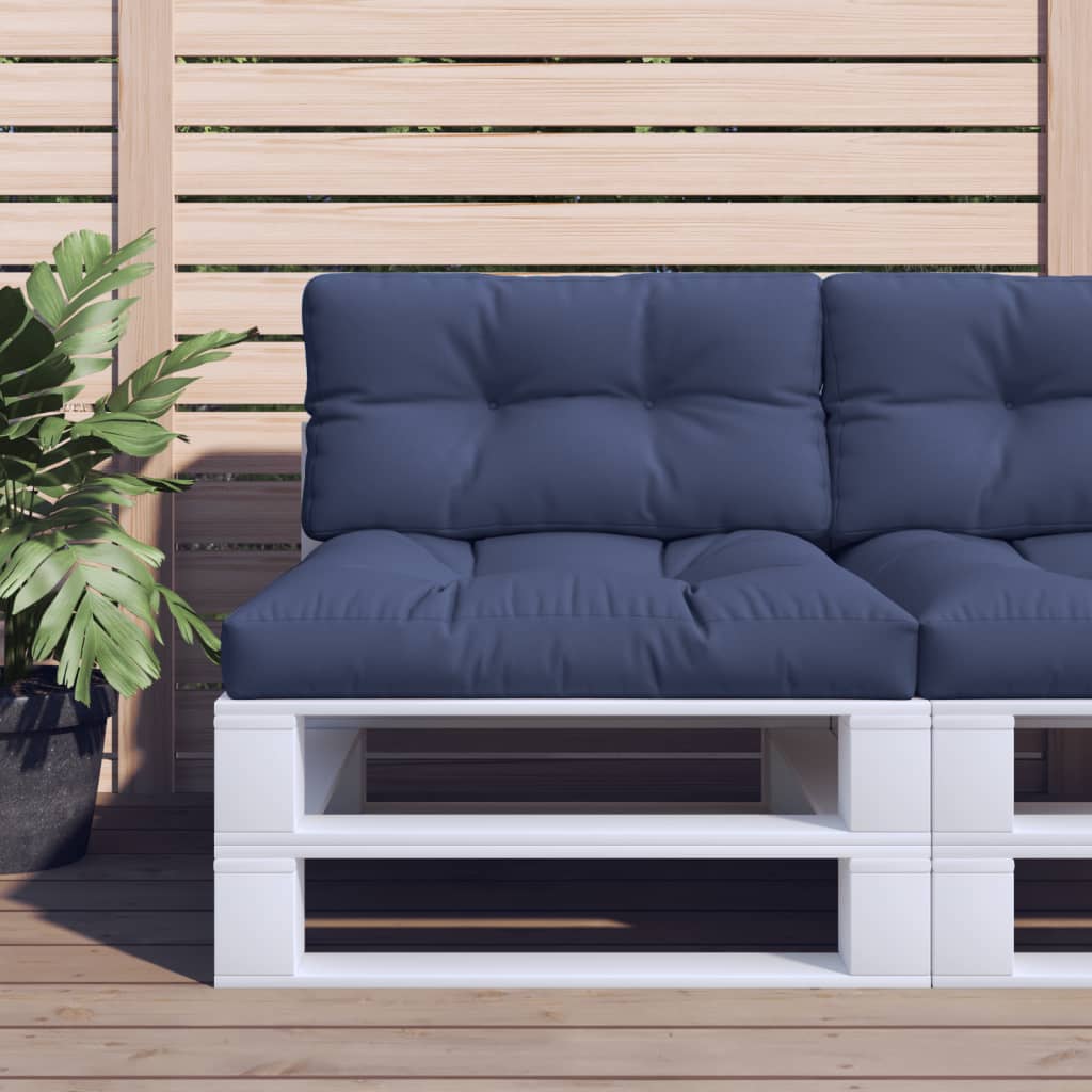 vidaXL Pallet Cushions 2 pcs Fabric Anthracite