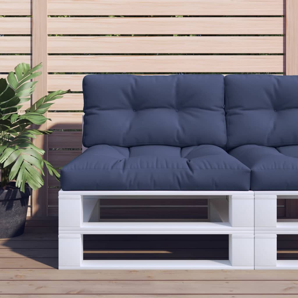 vidaXL Pallet Cushions 2 pcs Fabric Anthracite