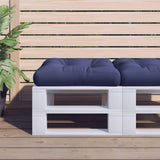 vidaXL Pallet Cushions 2 pcs Fabric Anthracite