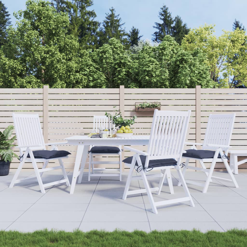 vidaXL Stoelkussens 2 st 40x40x7 cm oxford stof antracietkleurig