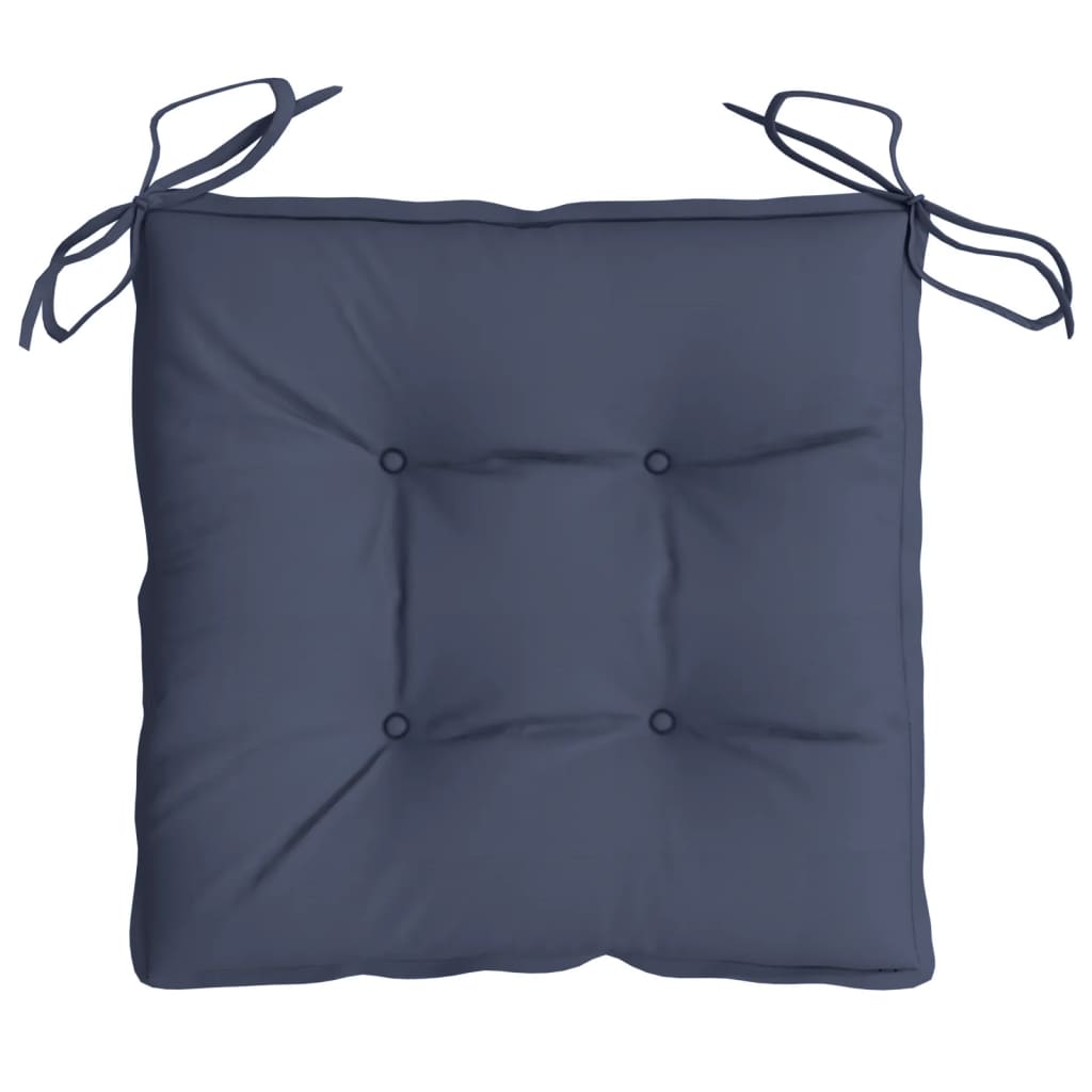 vidaXL Stoelkussens 2 st 40x40x7 cm oxford stof antracietkleurig