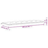 vidaXL Tuinbankkussen 100x50x7 cm oxford stof antracietkleurig