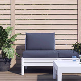 vidaXL Palletkussens 2 st stof antraciet
