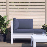 vidaXL Palletkussens 2 st stof antraciet