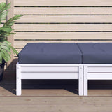 vidaXL Palletkussens 2 st stof antraciet