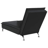 vidaXL Massage chaise longue met bolster fluweel lichtgrijs