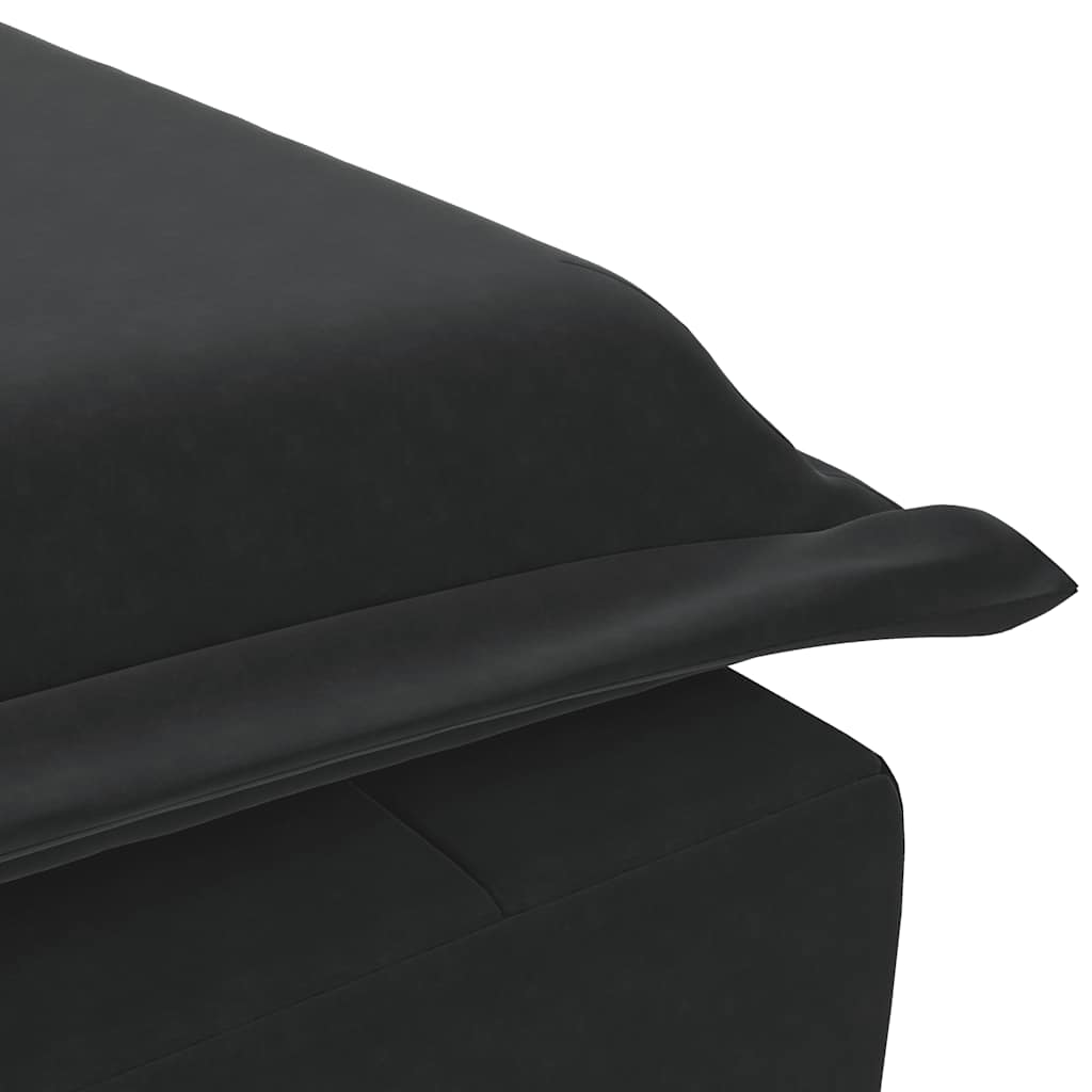 vidaXL Massage chaise longue met bolster fluweel lichtgrijs