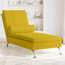 vidaXL Massage chaise longue met bolster fluweel lichtgrijs
