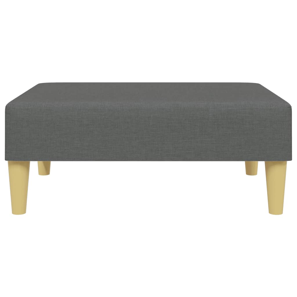vidaXL Voetenbank 77x55x31 cm stof lichtgrijs