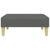 vidaXL Voetenbank 77x55x31 cm stof lichtgrijs