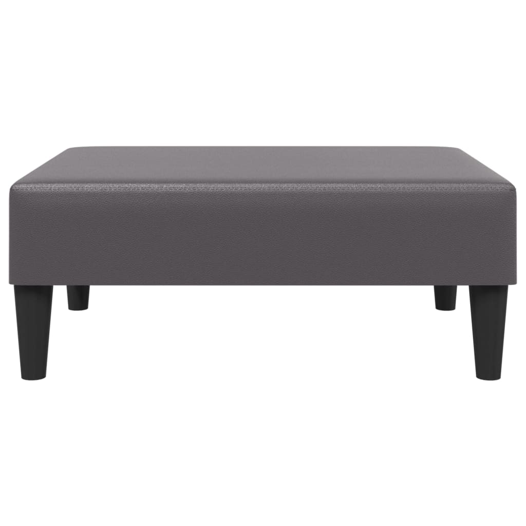 vidaXL Voetenbank 77x55x31 cm kunstleer zwart