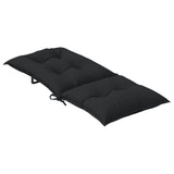 vidaXL Stoelkussens 2 st hoge rug 120x50x7 cm stof gemêleerd antraciet