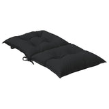 vidaXL Stoelkussens 2 st lage rug 100x50x7 cm stof gemêleerd antraciet