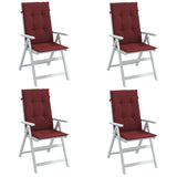 vidaXL Stoelkussens 2 st hoge rug 120x50x7 cm stof gemêleerd antraciet