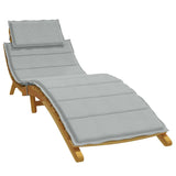 vidaXL Ligbedkussen 186x58x4 cm stof gemêleerd antracietkleurig