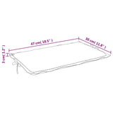 vidaXL Ligbedkussen 186x58x4 cm stof gemêleerd antracietkleurig