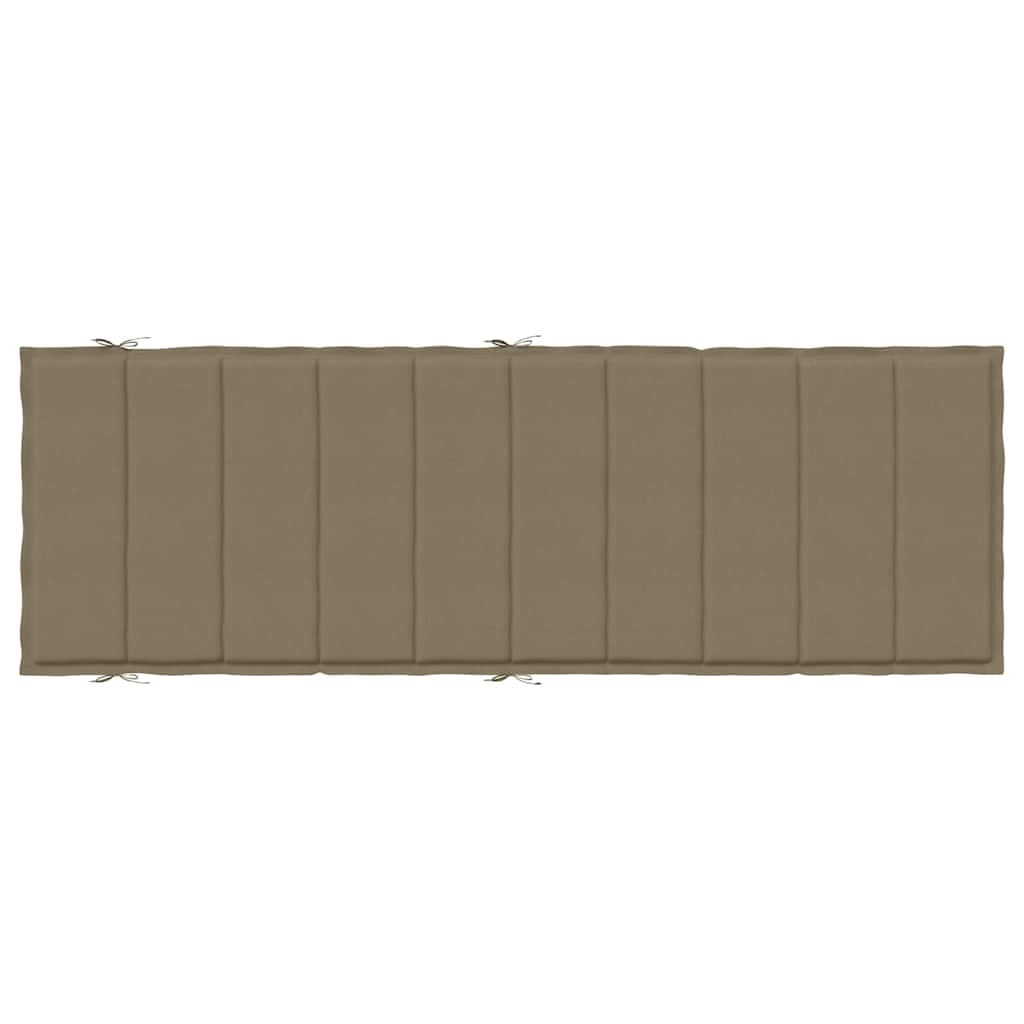 vidaXL Ligbedkussen 186x58x4 cm stof gemêleerd antracietkleurig