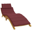 vidaXL Ligbedkussen 186x58x4 cm stof gemêleerd antracietkleurig