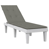 vidaXL Terrasstoelkussen (75+105)x50x3 cm stof gemêleerd antraciet