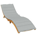 vidaXL Sun Lounger Cushion 200x50x4 cm Fabric Mélange Anthracite