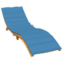 vidaXL Sun Lounger Cushion 200x50x4 cm Fabric Mélange Anthracite