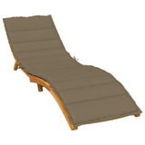 vidaXL Sun Lounger Cushion 200x50x4 cm Fabric Mélange Anthracite