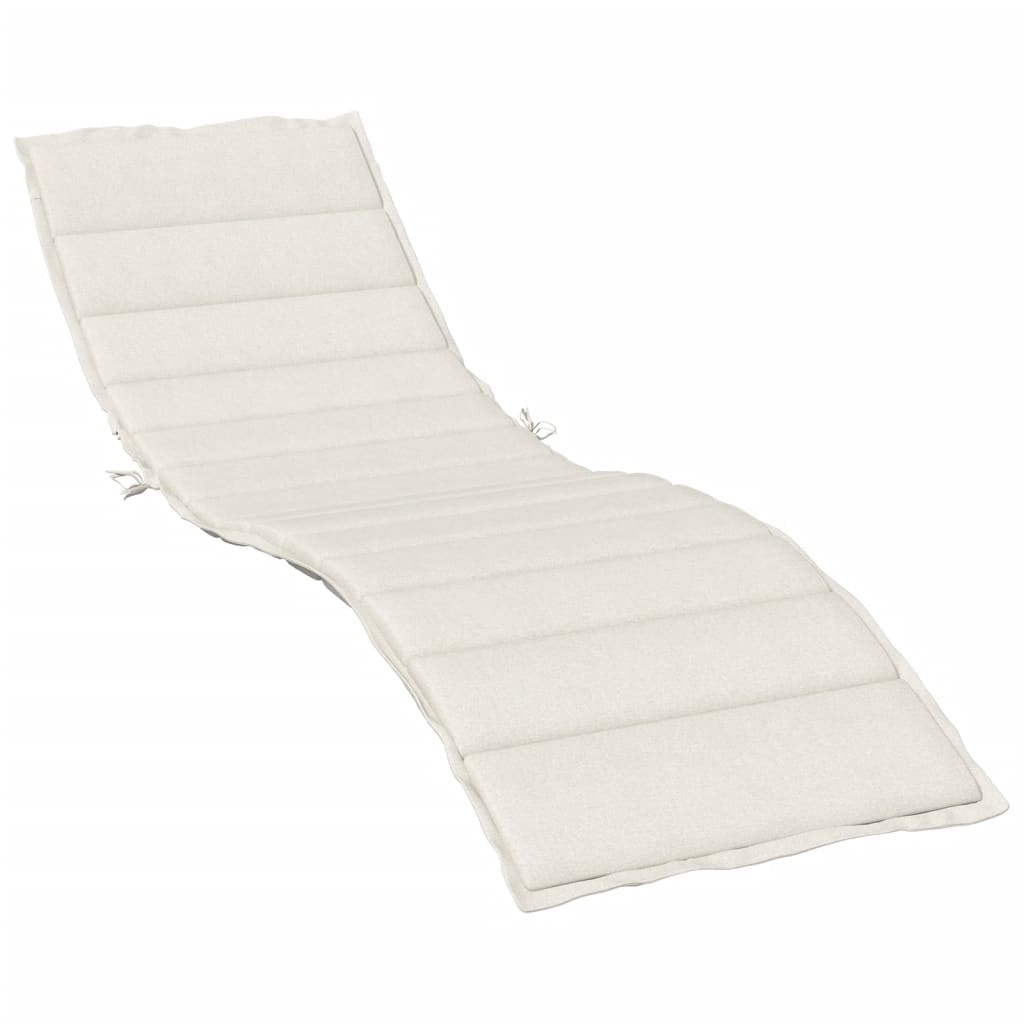 vidaXL Sun Lounger Cushion 200x50x4 cm Fabric Mélange Anthracite