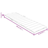 vidaXL Sun Lounger Cushion 200x50x4 cm Fabric Mélange Anthracite