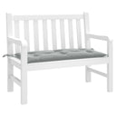 vidaXL Tuinbankkussen 100x50x7 cm stof gemêleerd antracietkleurig