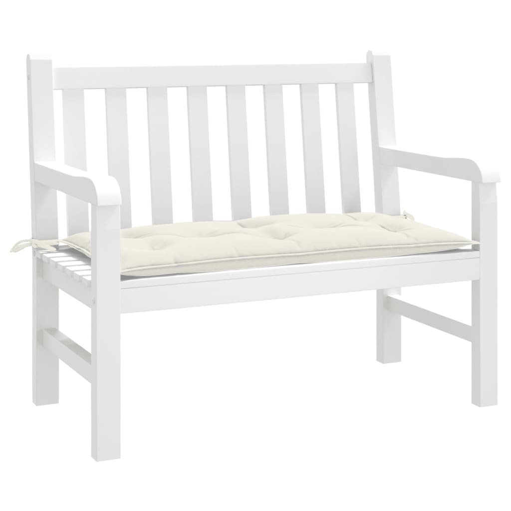 vidaXL Tuinbankkussen 100x50x7 cm stof gemêleerd antracietkleurig