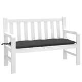 vidaXL Tuinbankkussen 100x50x7 cm stof gemêleerd antracietkleurig