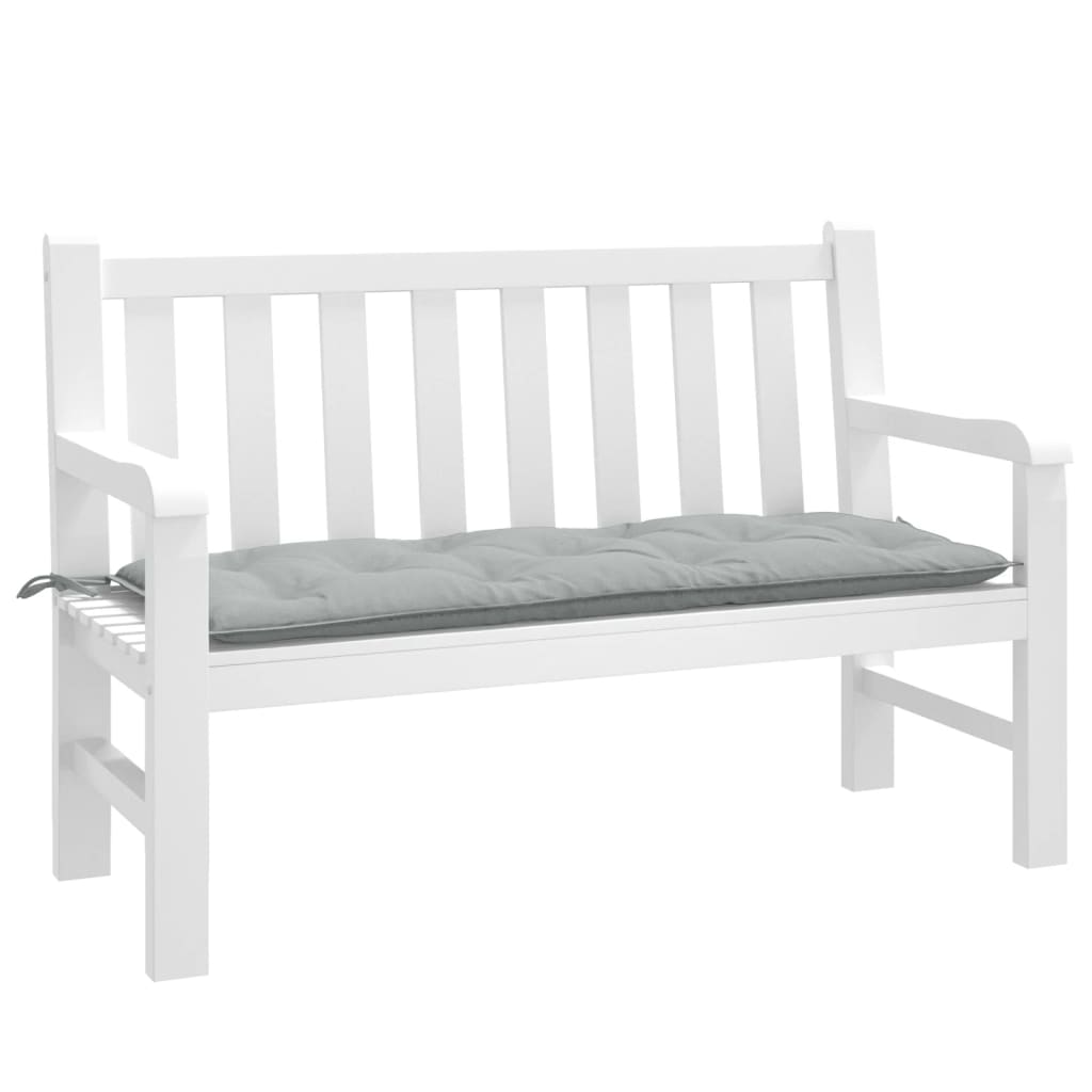 vidaXL Tuinbankkussen 100x50x7 cm stof gemêleerd antracietkleurig