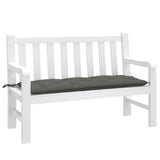 vidaXL Tuinbankkussen 100x50x7 cm stof gemêleerd antracietkleurig